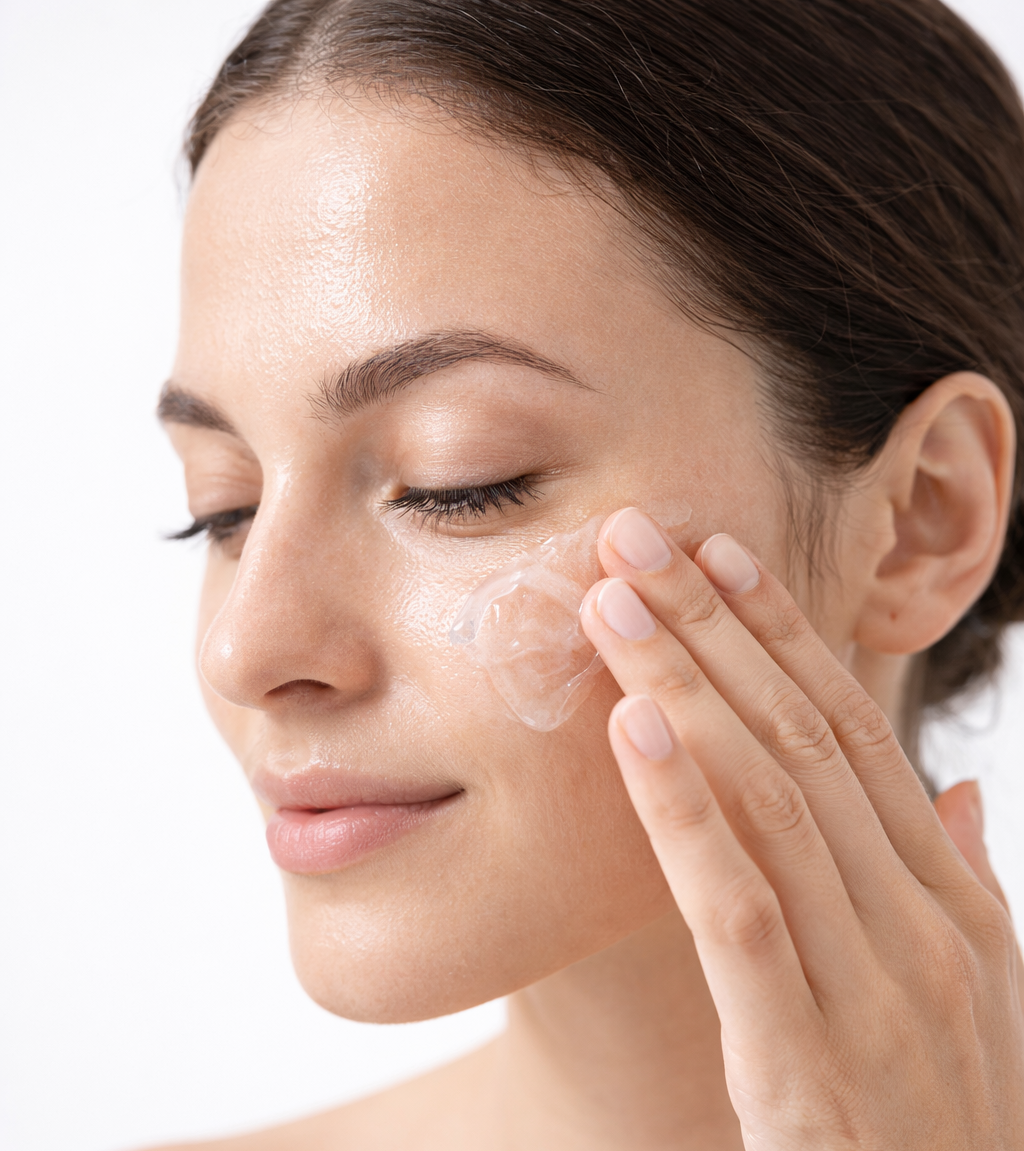 Lightweight oil-free moisturiser for oily skin makeup prep